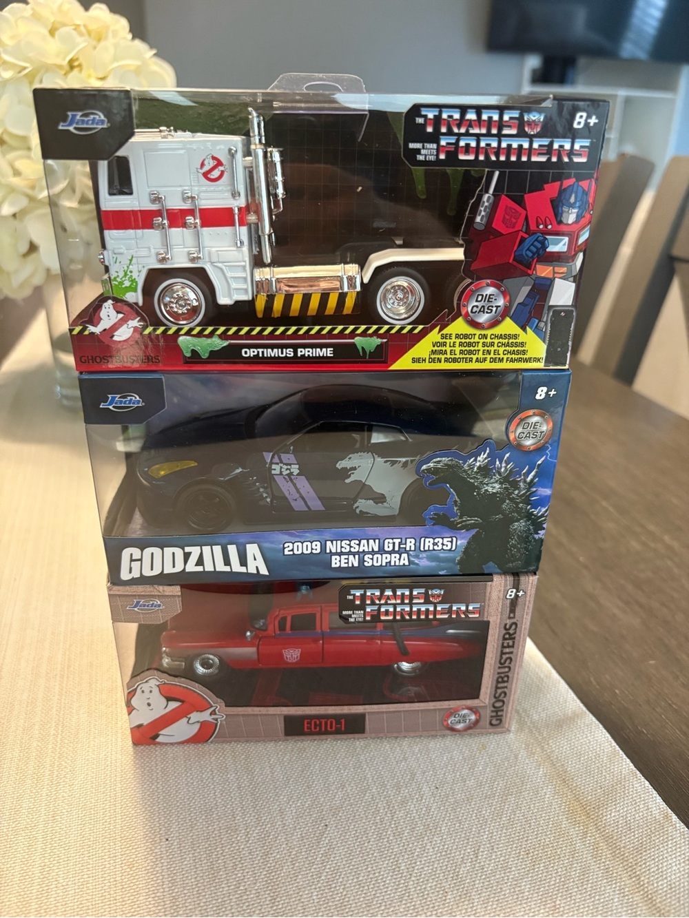 Jada die-cast 1:24 Godzilla GT-R (R35),Ghost Busters Hearse,Transformer Truck. - Picture 6 of 10